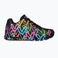 Dámska obuv SKECHERS JGoldcrown Uno Highlight Love black/multicolor 9