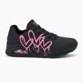 Dámske topánky SKECHERS Uno Dripping In Love black/pink 2