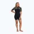 Dámsky plavecký neoprén ROXY 2.0 mm Swell Natural Back Zip SS Springsuit black floral