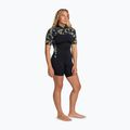 Dámsky plavecký neoprén ROXY 2.0 mm Swell Natural Back Zip SS Springsuit black floral 3