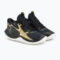 Basketbalová obuv Under Armour Jet' 23 black/metallic gold/metallic gold 4