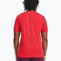 Pánske tréningové tričko Under Armour Seamless Grid beta/dark maroon 2
