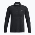 Pánske bežecké tričko Under Armour Seamless Stride 1/4 Zip black/reflective 4