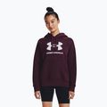 Dámska tréningová mikina Under Armour Rival Fleece Big Logo dark maroon/white