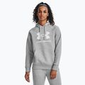 Under Armour dámska mikina Rival Fleece Big Logo Hoody mod gray light heather/white