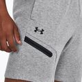 Pánske tréningové šortky Under Armour Unstoppable Fleece mod gray/black 4