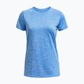 Dámske tréningové tričko Under Armour Tech SSC voda/biela/metalická strieborná 5