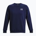Pánska mikina Under Armour Essential Fleece Crew midnight navy/white