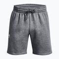 Pánske šortky Under Armour Icon Fleece Pitch gray medium heather/white 5