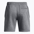 Pánske šortky Under Armour Icon Fleece Pitch gray medium heather/white 6