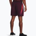 Pánske tréningové šortky Under Armour Woven Graphic dark maroon/beta 2