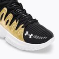 Dámska basketbalová obuv Under Armour W Flow Breakthru 4 black/metallic gold/white 7