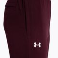 Pánske tréningové nohavice Under Armour Rival Fleece Joggers dark maroon/white 6