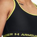 Under Armour Crossback Mid black/lime yellow fitness podprsenka 3