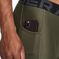 Men's training leggings Under Armour HeatGear marine from green/white 4