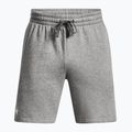 Pánske šortky Under Armour Rival Fleece castlerock light heather/white 5