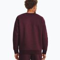 Pánska mikina Under Armour Essential Fleece Crew dark maroon/white 2