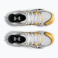 Basketbalové obuv Under Armour Spawn 6 white/black/metallic gold 11