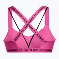 Podprsenka Under Armour Crossback Low astro pink/astro pink/black fitness 5