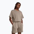 Dámske tréningové tričko Under Armour Campus Boxy Crop taupe dusk/black