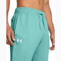 Pánske teplákové nohavice Under Armour Rival Fleece Joggers radiálna tyrkysová/biela 4