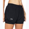 Dámske bežecké šortky Under Armour Fly By 2v1 black/black/reflective 4