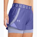 Dámske tréningové šortky Under Armour Play Up 2-In-1 starlight/celeste/celeste 4