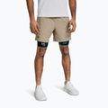 Men's training shorts Under Armour UA Vanish Woven 6in timberwolf taupe/black