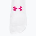 Dámske tréningové ponožky Under Armour Essential Nv Mid Crew 3P white/white/astro pink 3