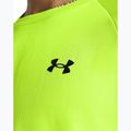 Pánske tréningové tričko Under Armour Tech Textured s vysokou viditeľnosťou žltá/čierna 3