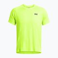 Pánske tréningové tričko Under Armour Tech Textured s vysokou viditeľnosťou žltá/čierna 4
