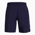 Pánske tréninkové šortky Under Armour Tech Woven Wordmark midnight navy/white 2