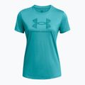 Dámske tréningové tričko Under Armour Tech BL HD circuit teal/coastal teal 3
