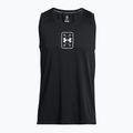 Pánske basketbalové tričko Under Armour Baseline Performance Tank black/black/white