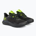 Under Armour Hovr Turbulence 2 pánska bežecká obuv black/black/high vis yellow 4