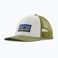 Šiltovka Patagonia P-6 Logo LoPro Trucker white/buckhorn green