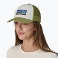 Šiltovka Patagonia P-6 Logo LoPro Trucker white/buckhorn green 3