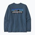 Pánsky trekingový longsleeve Patagonia P-6 Logo Responsibili utility blue 2