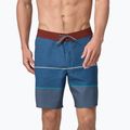 Pánske šortky Patagonia Hydropeak Boardshorts olivas stripe/utility blue