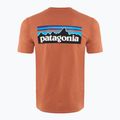 Pánske trekingové tričko Patagonia P-6 Logo Responsibili-Tee redtall rust 2