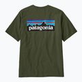 Pánske trekingové tričko Patagonia P-6 Logo Responsibili-Tee torrey pine green 3