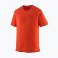 Pánske tričko Patagonia Cap Cool Merino Blend Graphic Shirt fitz roy strata/pollinator orange