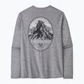 Pánske tričko longsleeve Patagonia Cap Cool Daily Graphic Lands chouinard crest/feather grey 5
