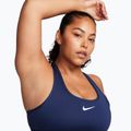 Tréningová podprsenka Nike Swoosh Medium Support midnight navy/white 3