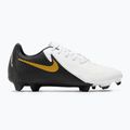 Kopačky Nike Phantom GX II Academy FG/MG biela / metalická zlatá minca / čierna 2