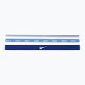 Čelenky Nike Mixed Width Headband 3 ks light armory blue/university blue/white