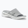 Dámske šľapky SKECHERS Go Walk Arch Fit Joyful gray