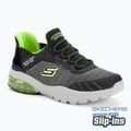 SKECHERS Slip-ins Razor Air Hyper-Brisk detské tenisky charcoal/black