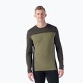 Pánska termoaktívna mikina Smartwool Classic Thermal Merino Base Layer Colorblock Crew Boxed moss