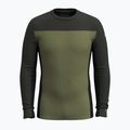 Pánska termoaktívna mikina Smartwool Classic Thermal Merino Base Layer Colorblock Crew Boxed moss 3
